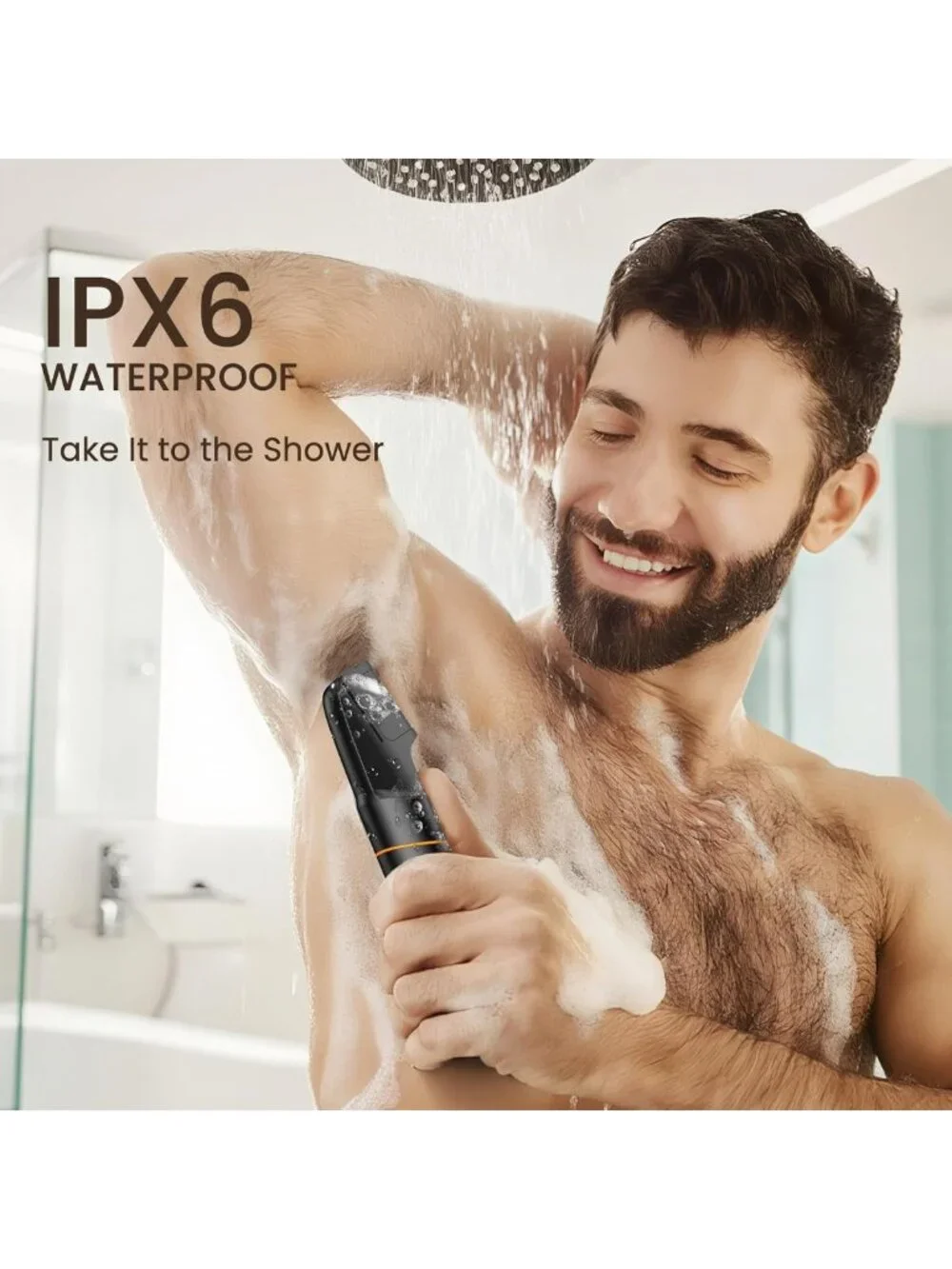 Waterproof Body & Pubic Hair Trimmer for Men | Upgraded Ball Shaver & Groomer